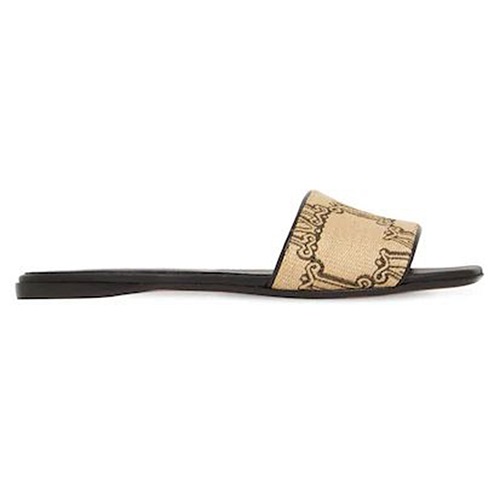 Ciabatta Dway Cotone ricamato blu intenso | DIOR